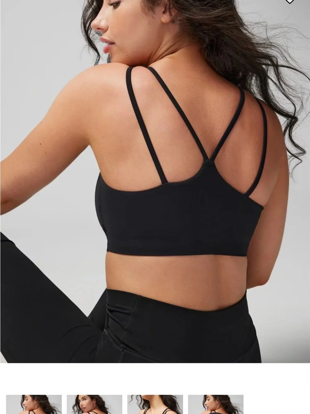 Soma Black Longline Yoga Sports bra